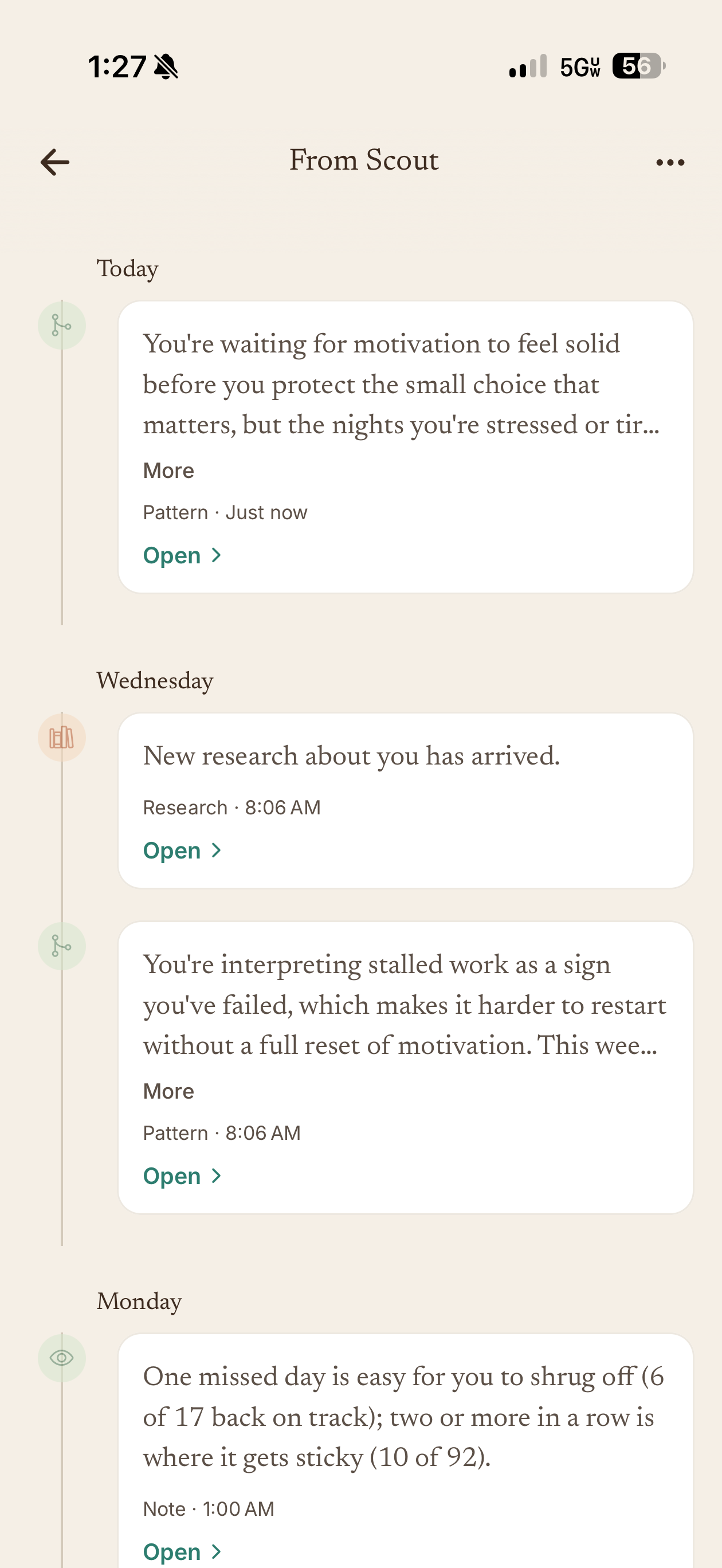 Notifications from Scout